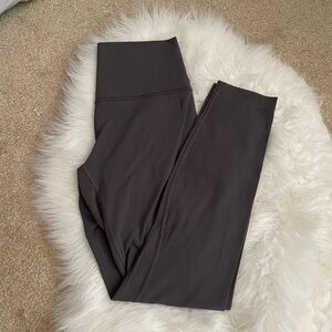Lululemon Align Dark Carbon Grey Leggings 25” 6